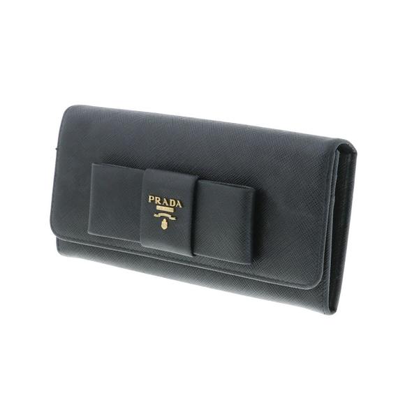 Prada Saffiano Ribbon Motif Long Wallet - Picture 2 of 7